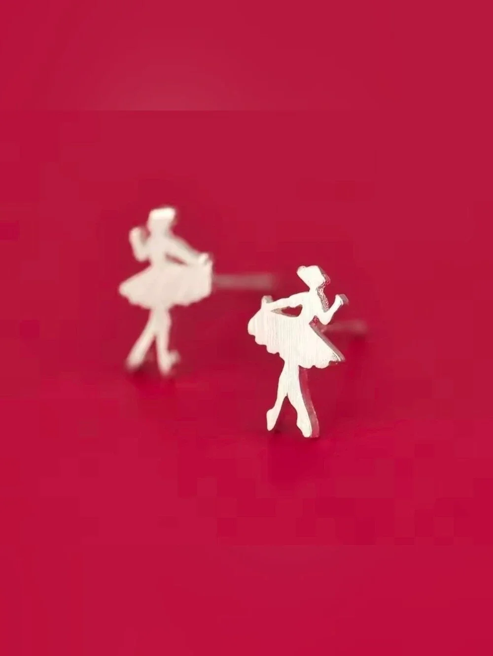 $8 Each Or Bundle 5/$20 Sterling Silver Ballerina Stud Earrings